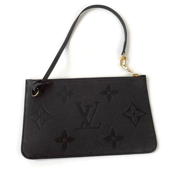 Louis Vuitton LV Neverfull Noir Empreinte Pochette - Picture 1 of 10